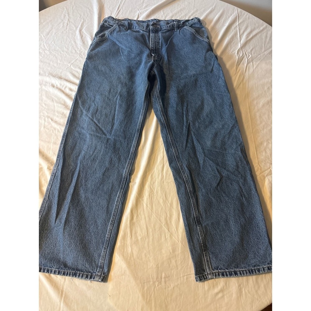 Carhartt Carpenter Jeans Mens 36x30 Blue  Relaxed Fit Straight‎ Leg Denim
